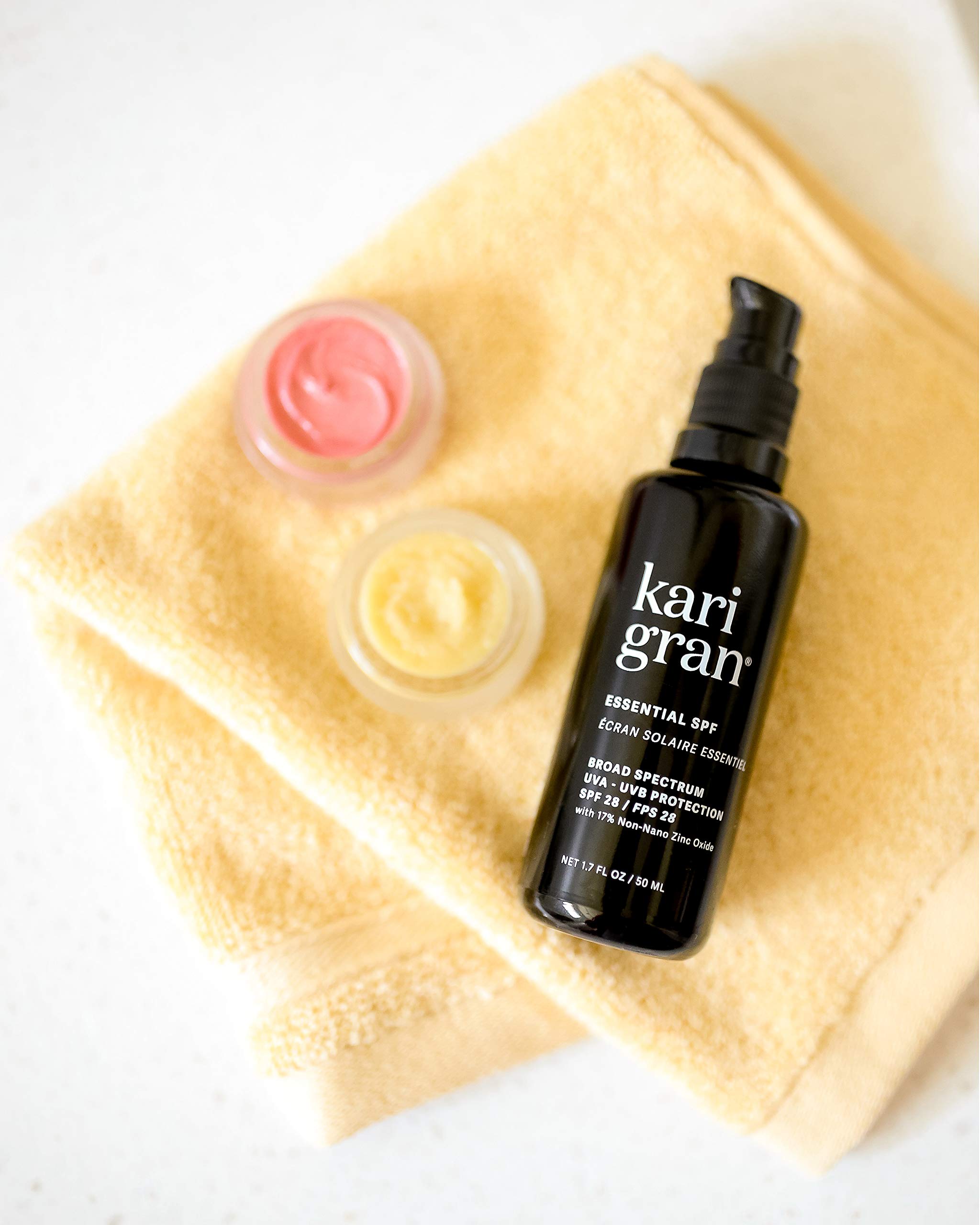 Kari Gran SPF30 pump-action bottle for easy, even application.