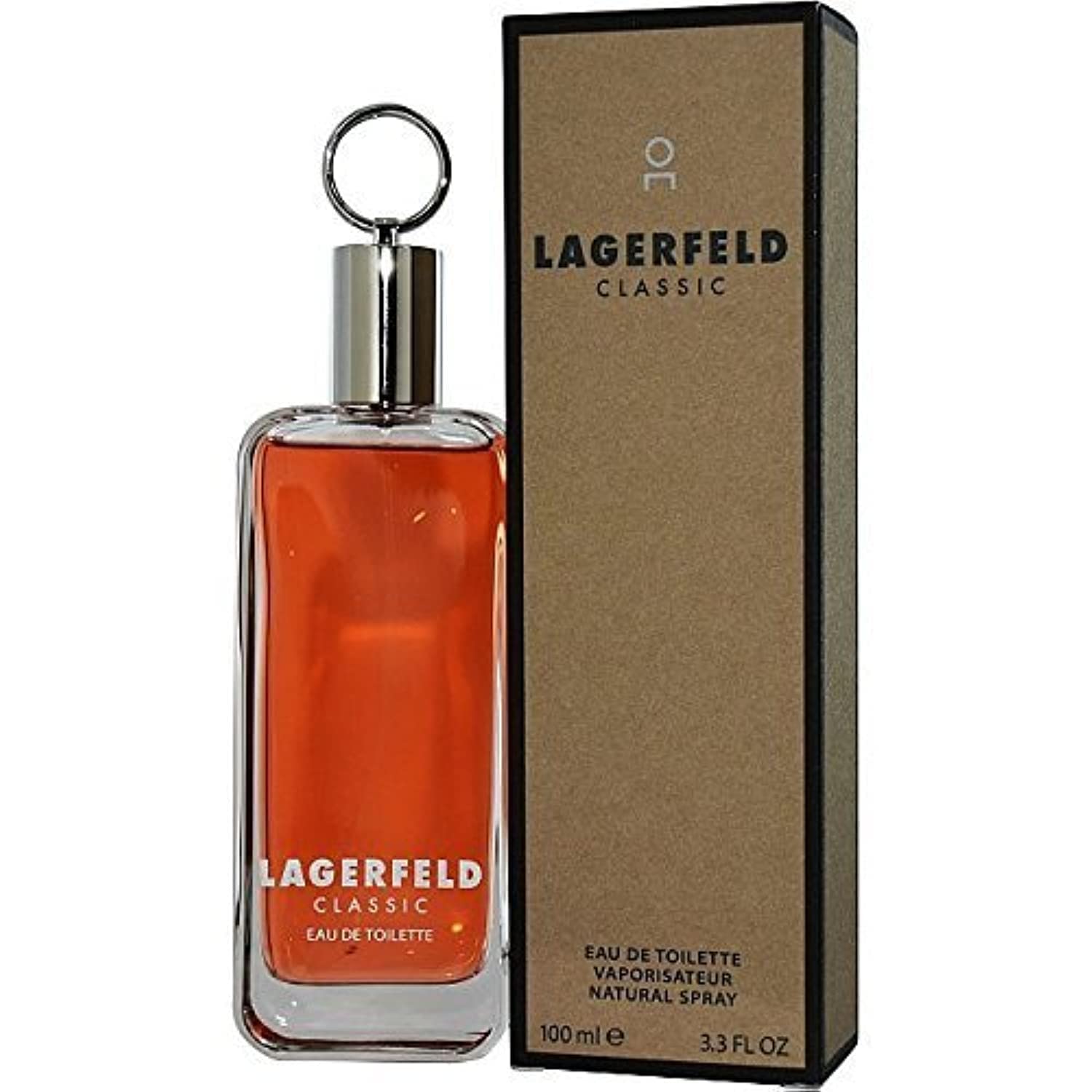Karl Lagerfeld Lagerfeld for Men EDT bottle on display, iconic design, ideal for daily wear.