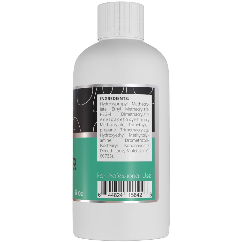 Karlash acrylic liquid pour close-up highlights UV stabilizers and non-yellowing potential.
