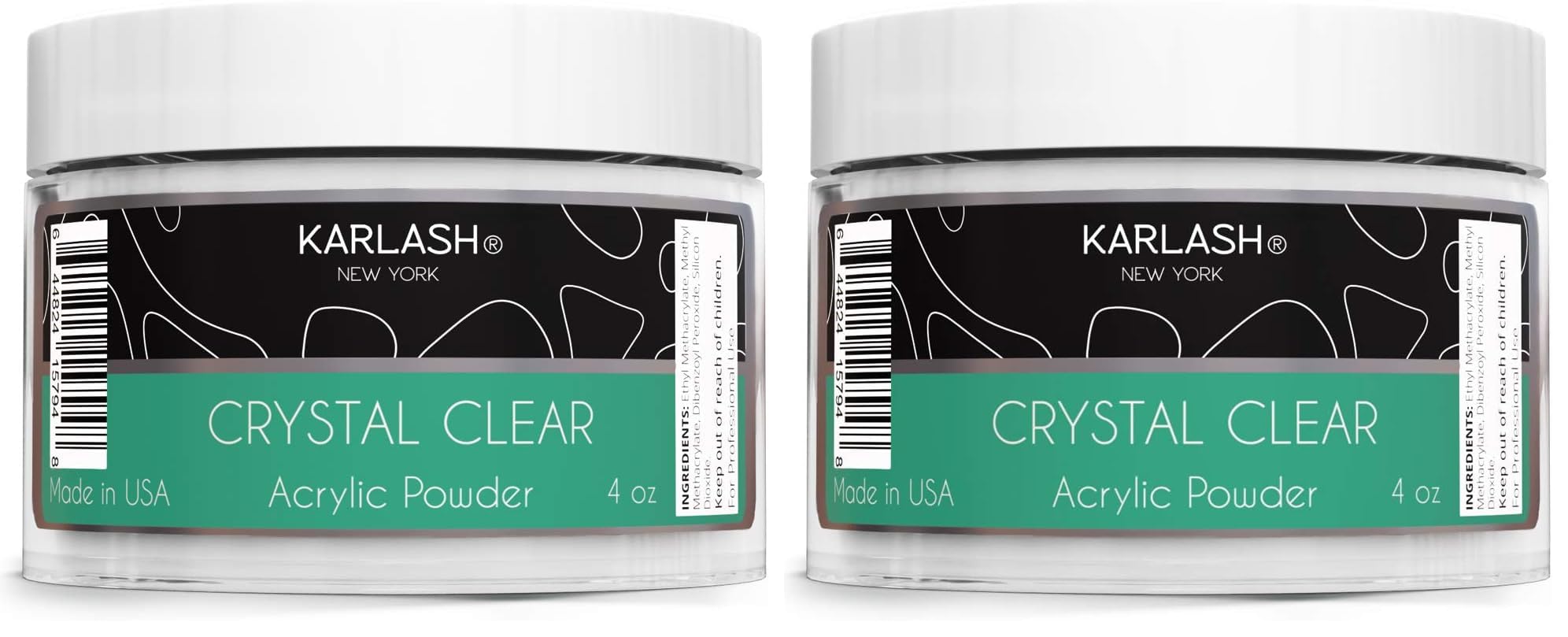 Karlash crystal-clear acrylic powder with bubble-free formula for ultra clarity