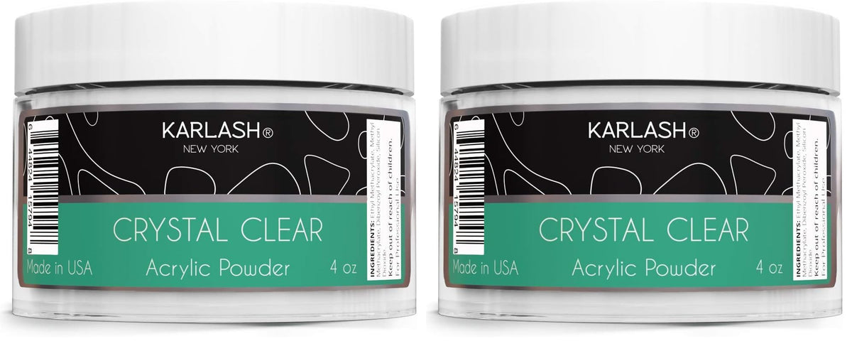 Karlash crystal-clear acrylic powder with bubble-free formula for ultra clarity