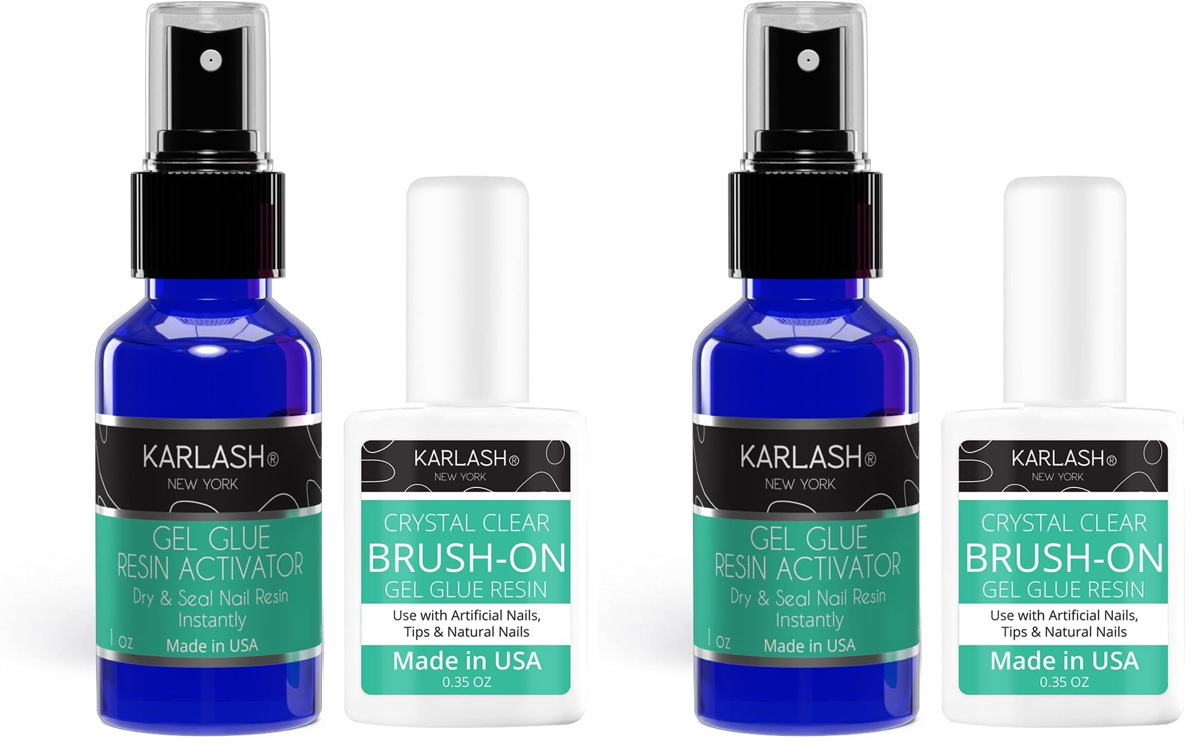 Karlash dip system brush-on glue gel 0.5 oz enables precise nail application