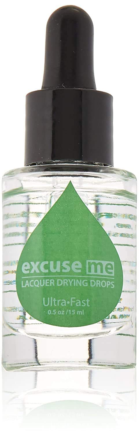 Karlash Excuse Me Drops applied; polish dries to the touch in seconds.