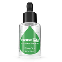 Karlash Excuse Me Drops bottle close-up showing fast-drying formula.