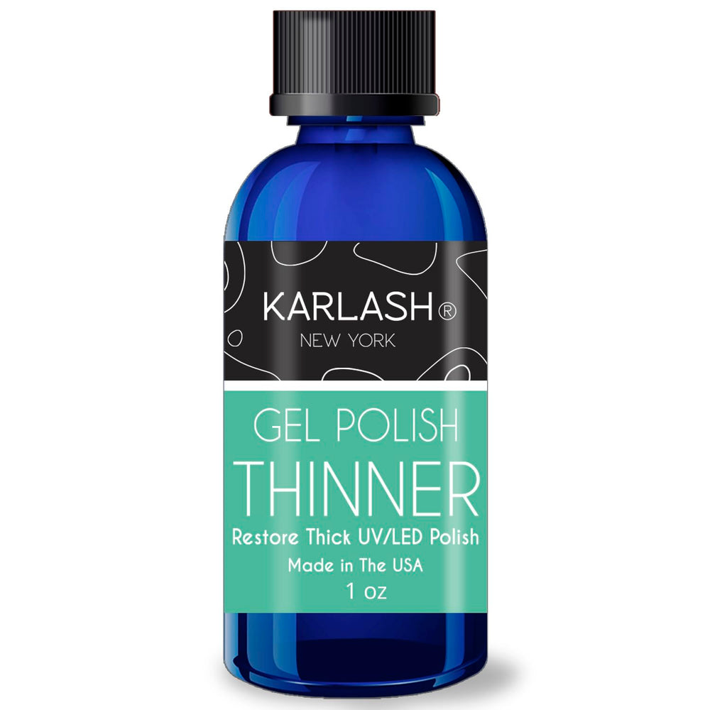Karlash Gel Polish Thinner dropper demonstrates easy 2-3 drops revival for smooth gel