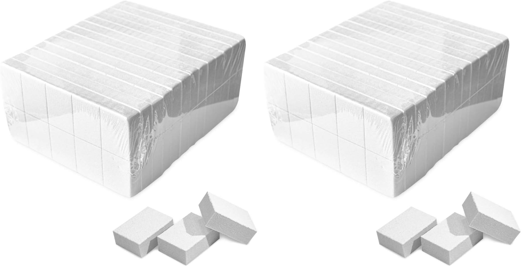 Karlash nail mini white buffer block with 80/100 grit for prep before polish