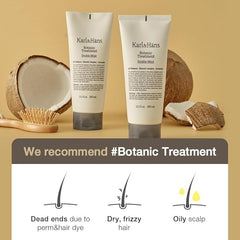 Karl&amp;Häns Botanic Gourmand Coconut Conditioner frizz-control formula for tame flyaways post-styling.
