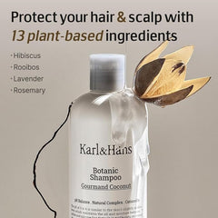 Karl&Hans vegan-certified badge emphasizes plant-based formulation.