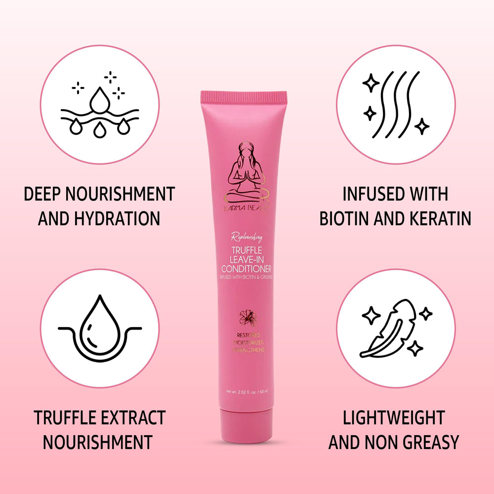 Karma Beauty Replenishing Truffle Leave-In supports moisture for color-treated hair