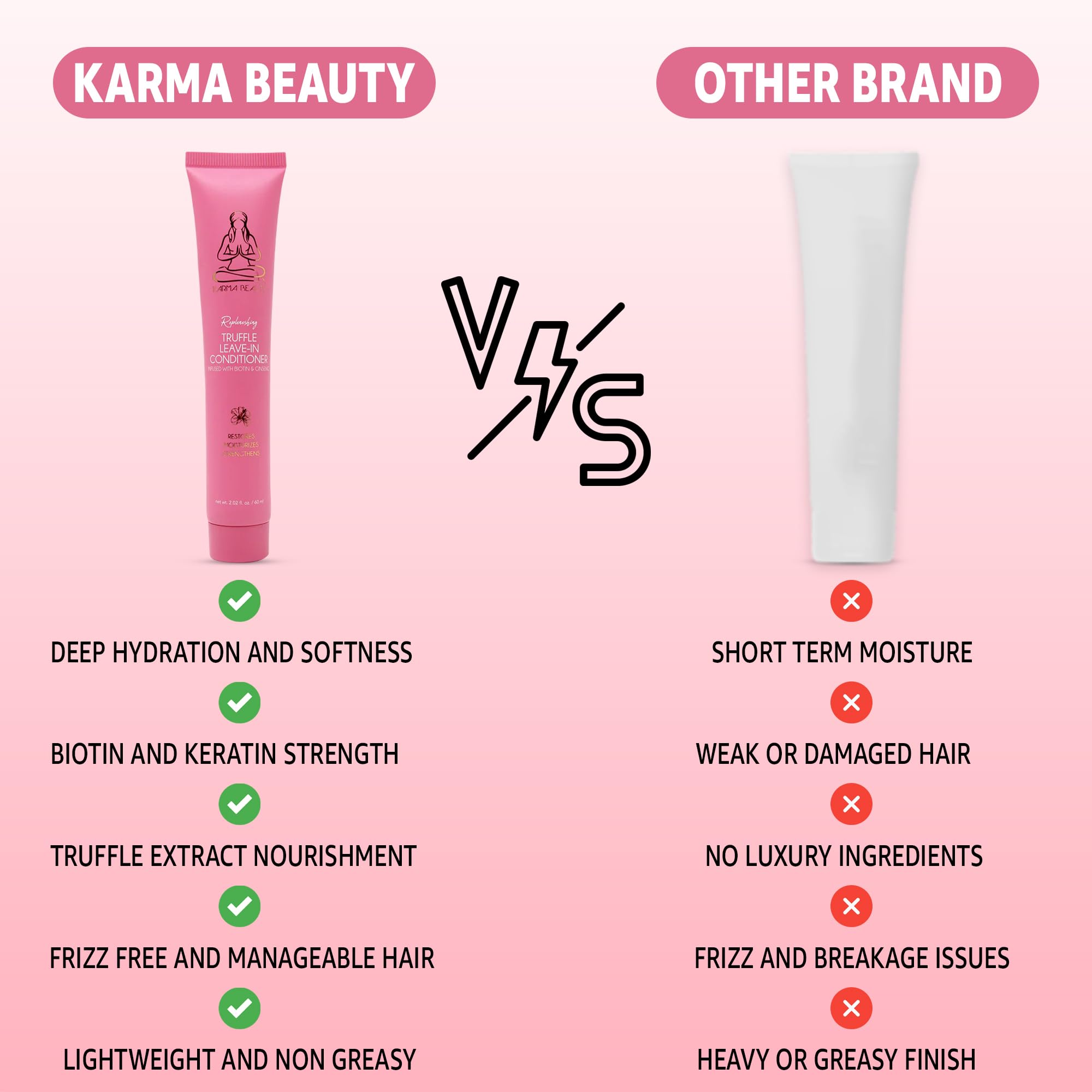 Karma Beauty Replenishing Truffle Leave-In is lightweight for daily, non-greasy use