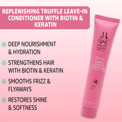 Karma Beauty Replenishing Truffle Leave-In bottle on shelf ready for travel