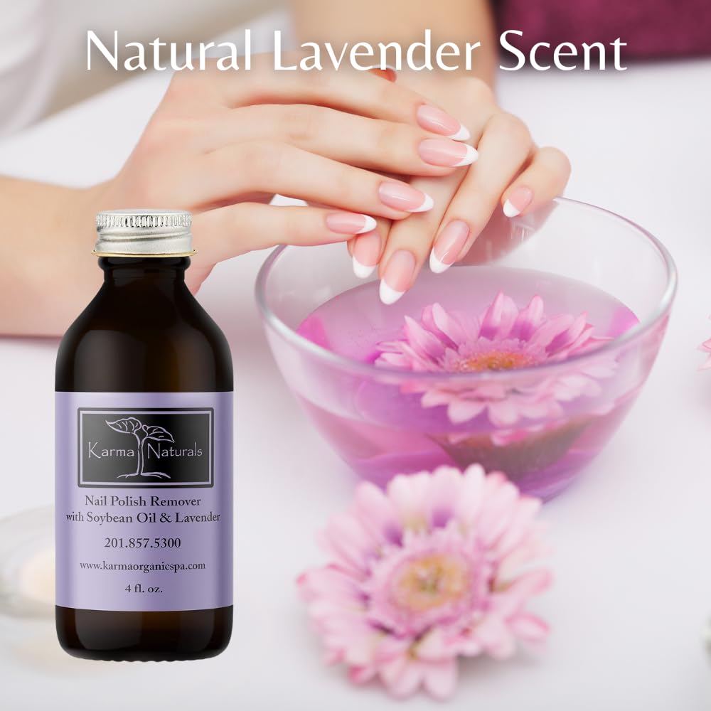 Karma Organic Nail Polish Remover 3-pack display emphasizes value and convenience.