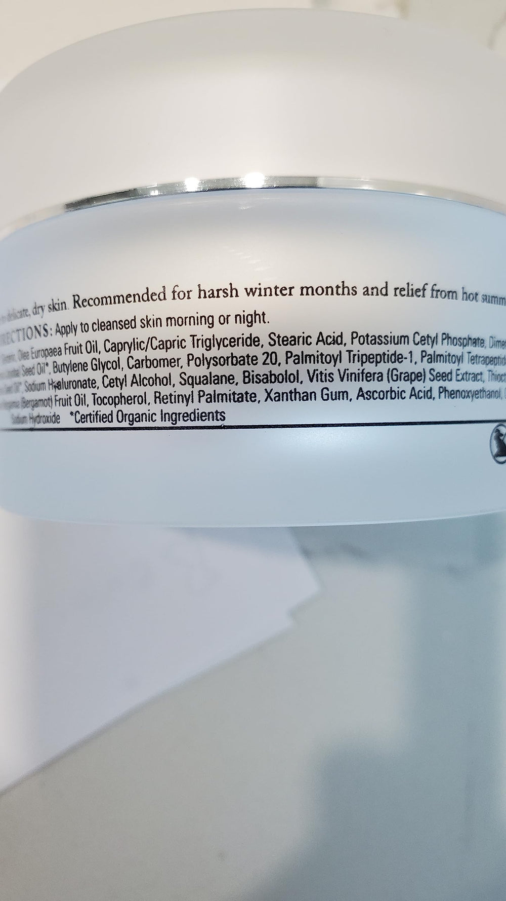 KarmaCeuticles Ultra Soy Peptide Crème Shea butter ingredient visible for nourishment.
