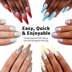 Karroy 16-color ombre gel set demonstrates rich gradient capability.