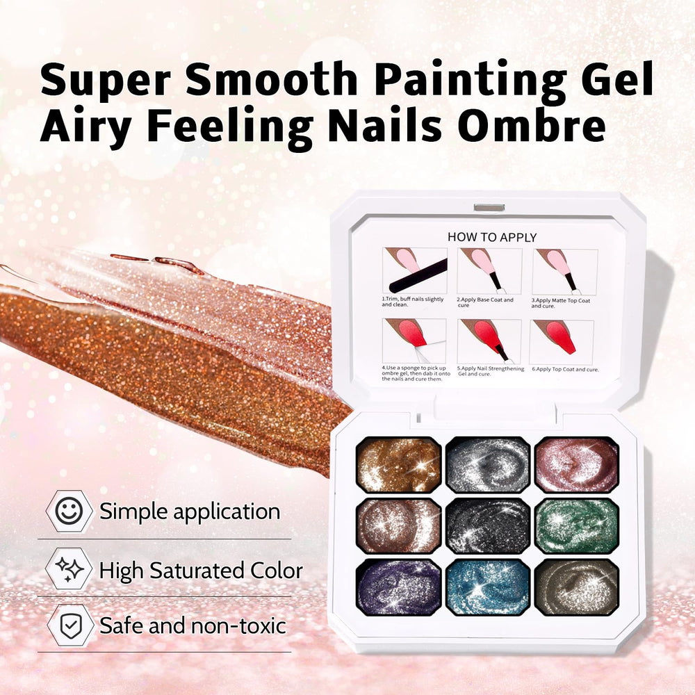 Karroy blooming aura nail art pattern for floral designs.