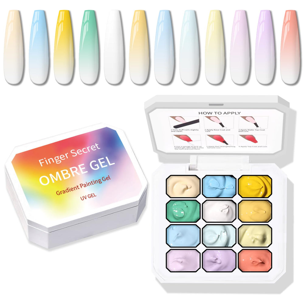 Karroy sealed 12-color gel palette for home use.