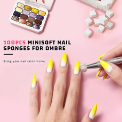 Karroy Glitter Pat Gel Nail Palette demonstrates smooth gradient application for salon‑quality nails
