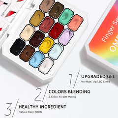 Karroy highly pigmented colors yield vibrant gradients with fewer coats.