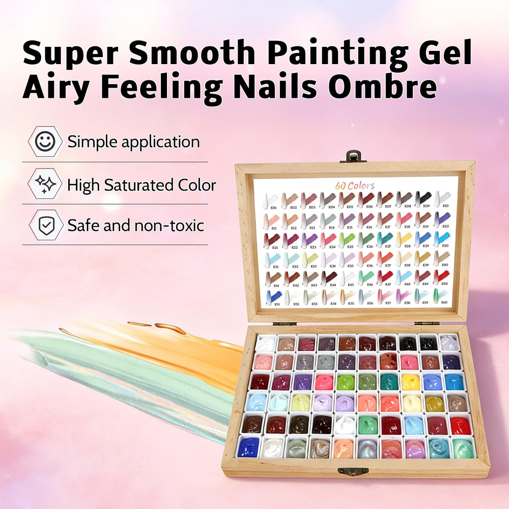 Karroy palette illustrating nine nail art techniques in one kit