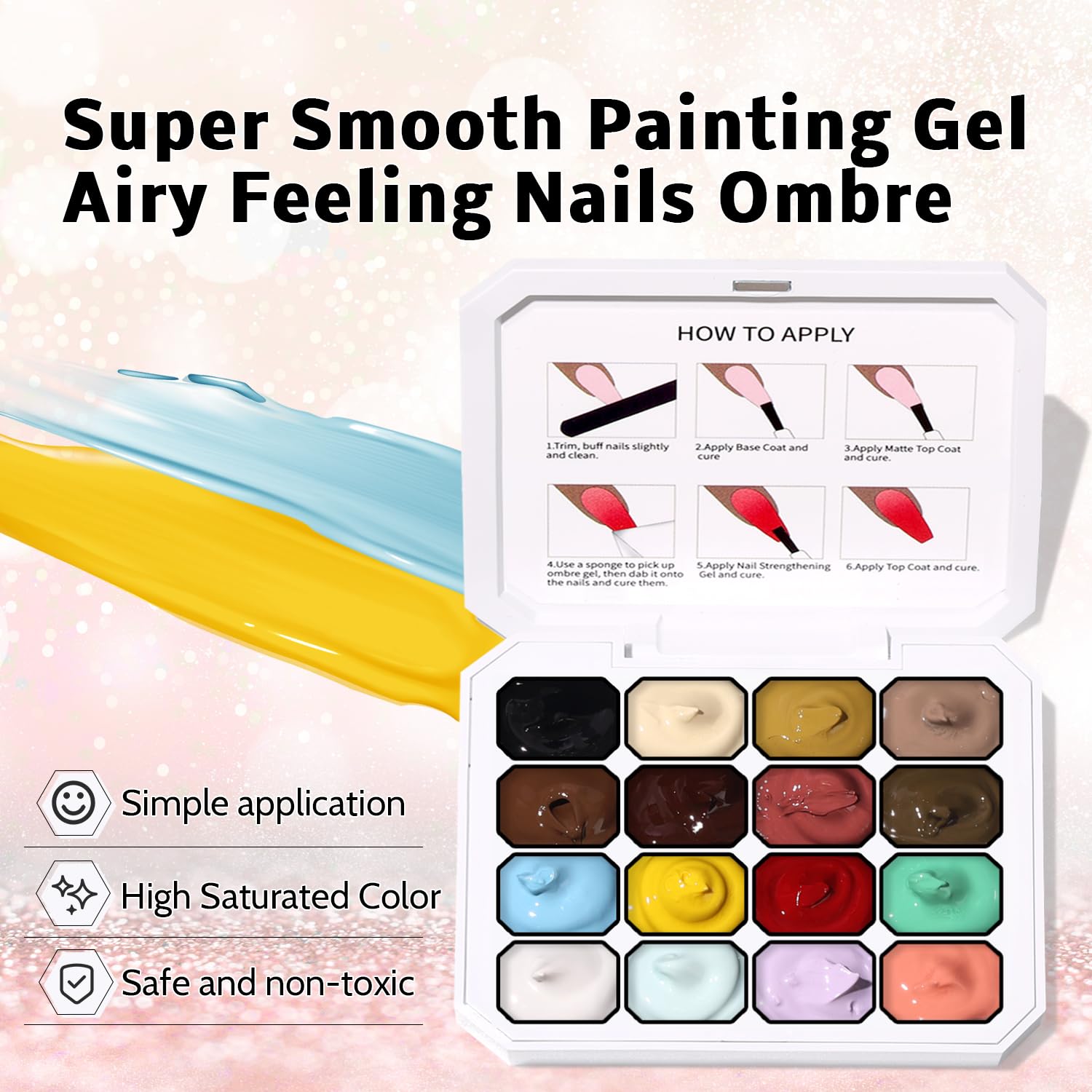 Karroy no-wipe gel paint simplifies cleanup after art.