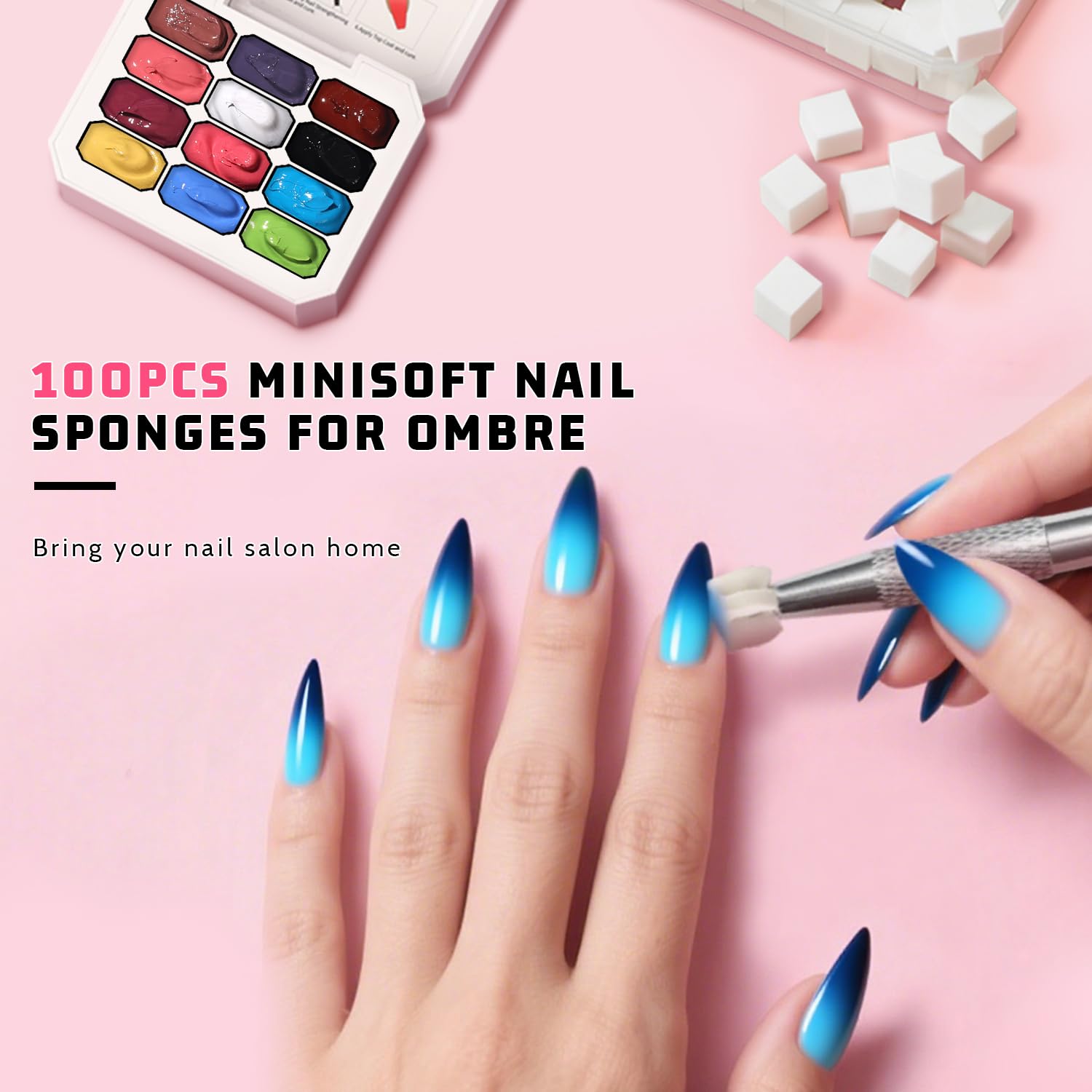 Karroy ombre gradient painting gel for vibrant, even color transitions
