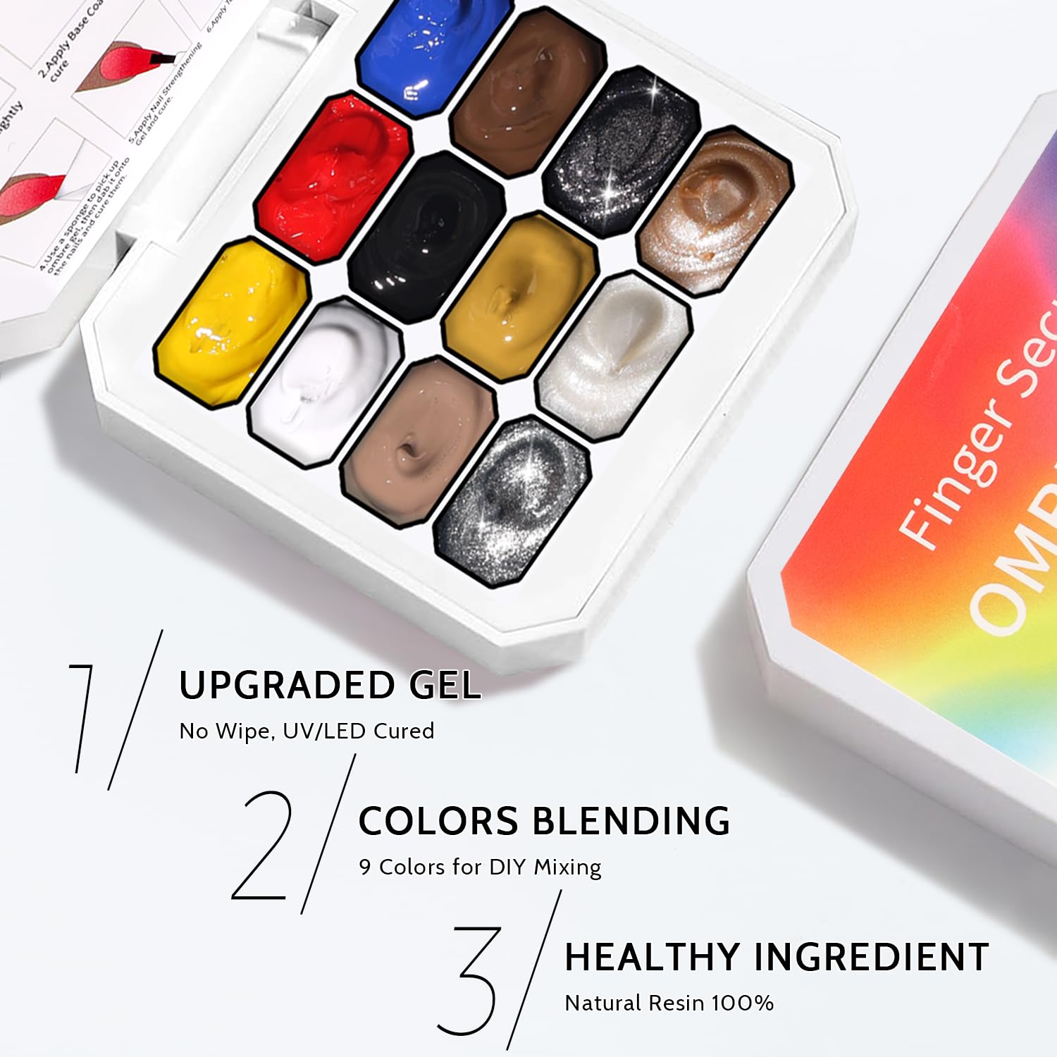 Karroy ombre painting gel for vibrant gradients and smooth blending