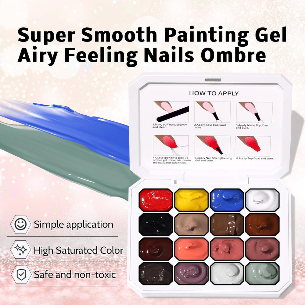 Karroy Sponge Pat Paint Nail Gel offers art-ready options like freehand painting and dotting for unique designs.