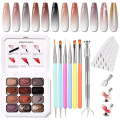 Karroy sponge pat palette with 12 colors for smooth ombre gradients.