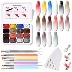Karroy sponges 100-piece set for easy ombre creation and flawless gradient nails