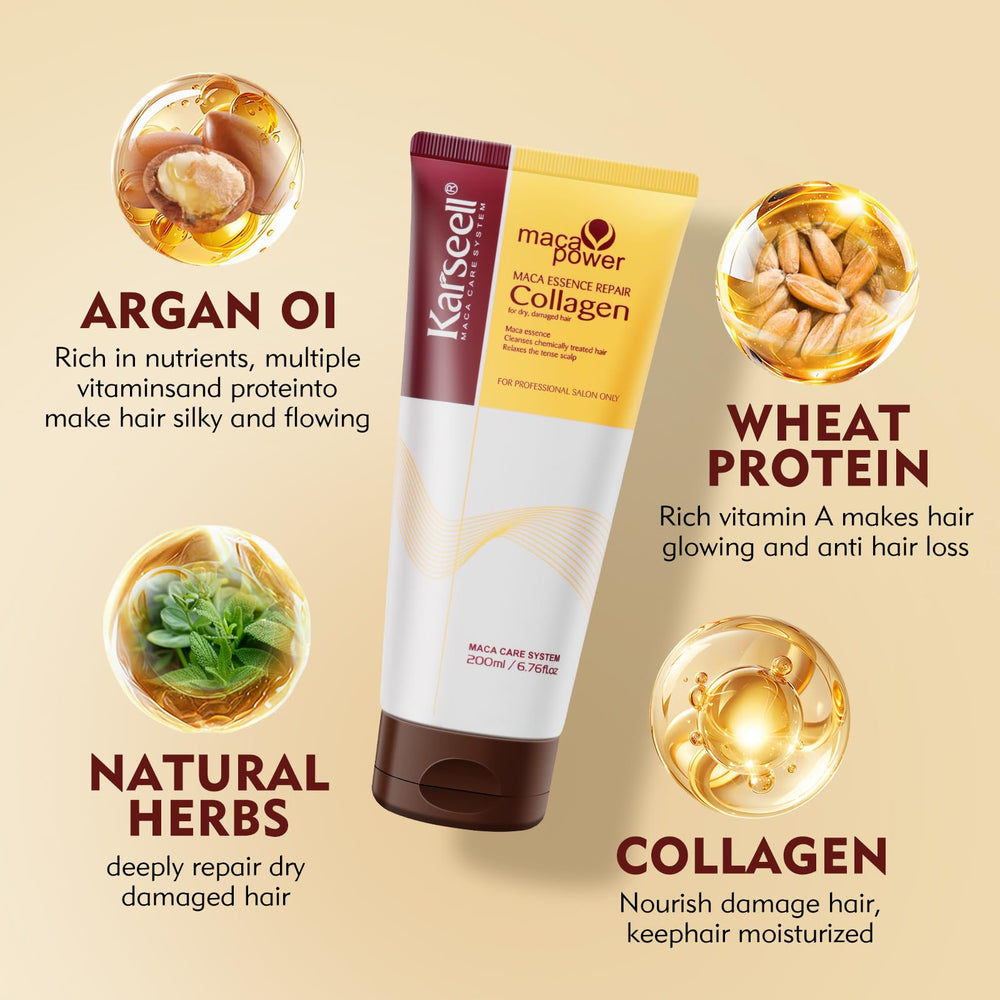 Karseell deep repair hair mask closeup highlighting rich texture for damaged hair care