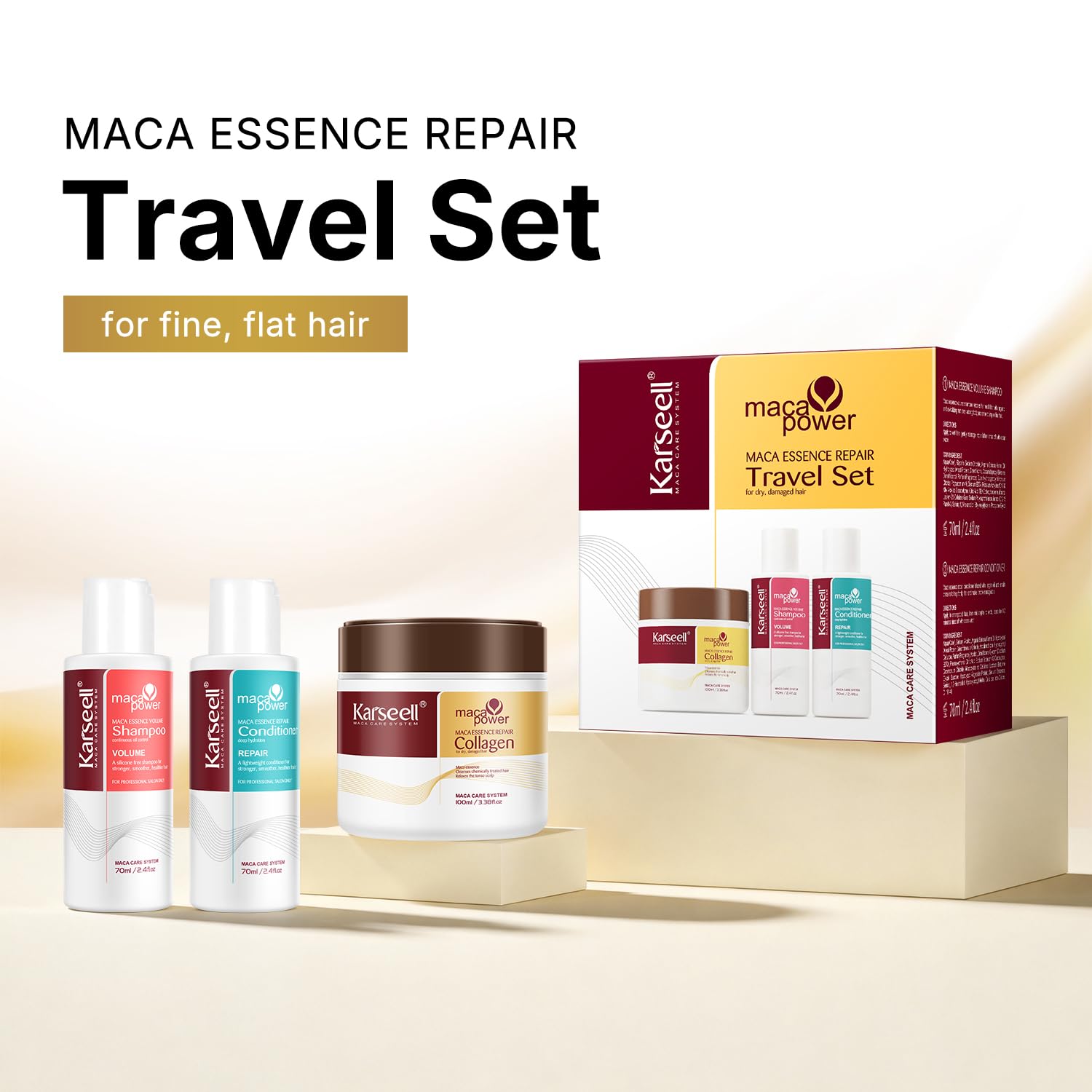Karseell travel conditioner bottle in compact size for easy carry.