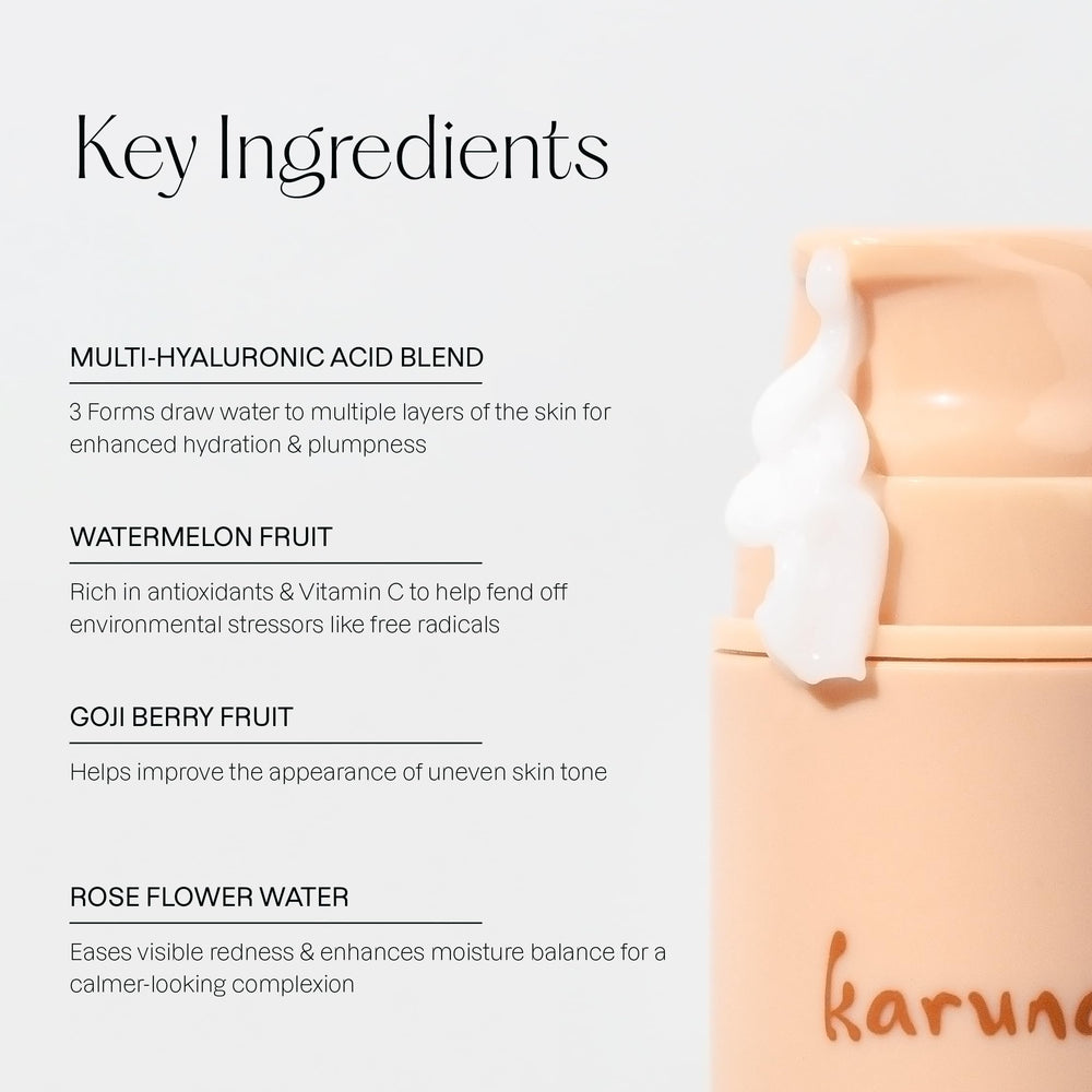 Karuna All Day Moisturizing Gel Cream silicone-free primer alternative for makeup longevity