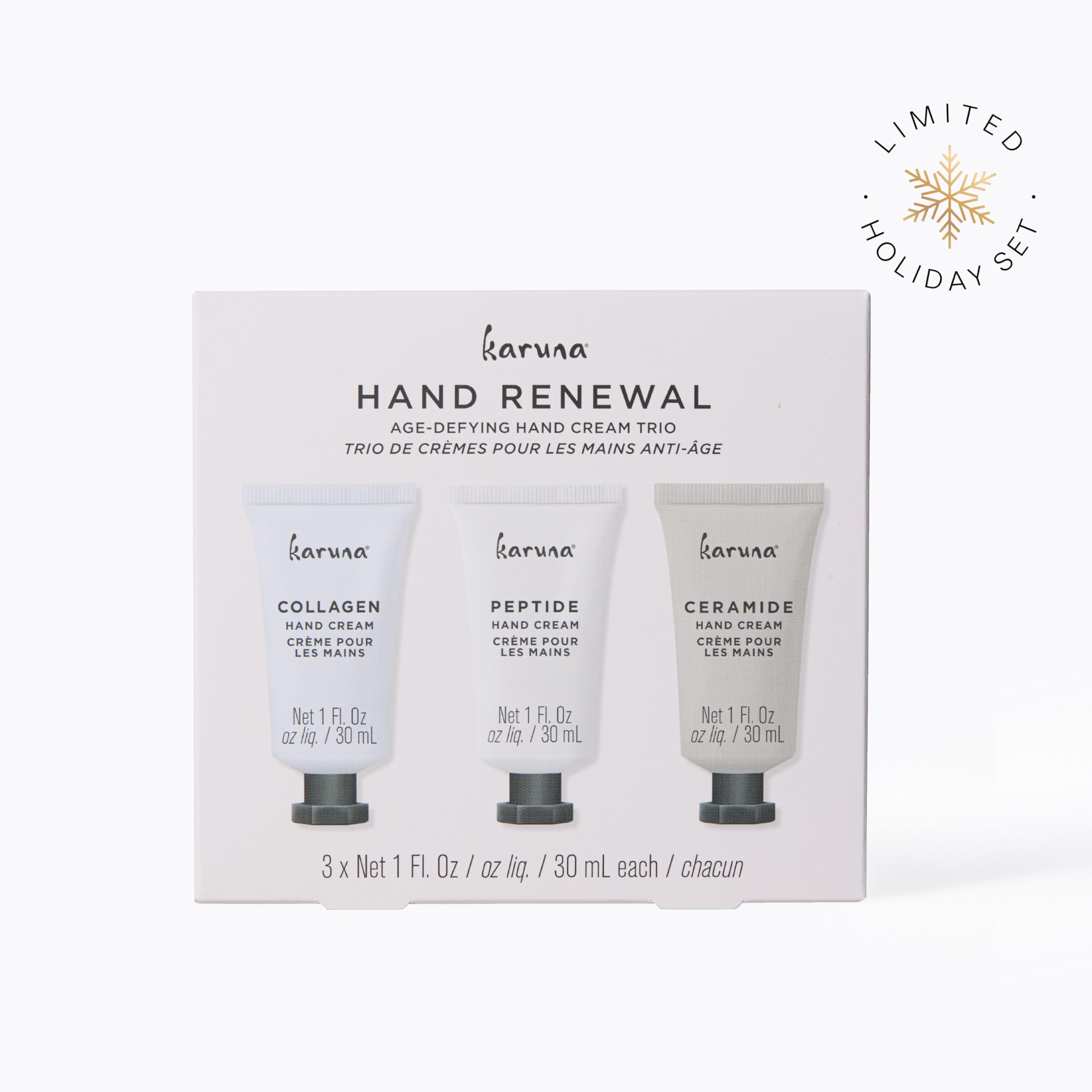 Karuna Floral Lavender Rosemary scent hand cream for relaxing moisture.
