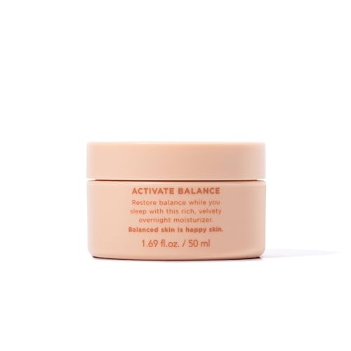 Karuna Lights Out Cream texture swirl highlighting hydration and night renewal.