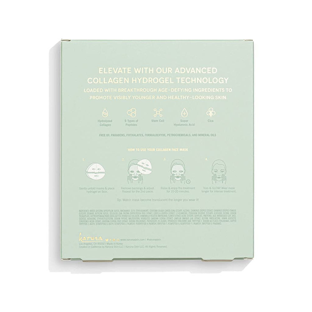 Karuna mask on skin demonstrates ready-to-use radiance and moisture
