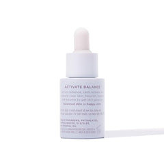 Karuna Skin bottle close-up shows a lightweight, non-greasy feel for daily wear