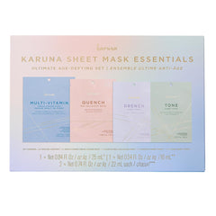 Karuna Drench mask from the Ultimate Set hydrates dry skin for a refreshed glow.
