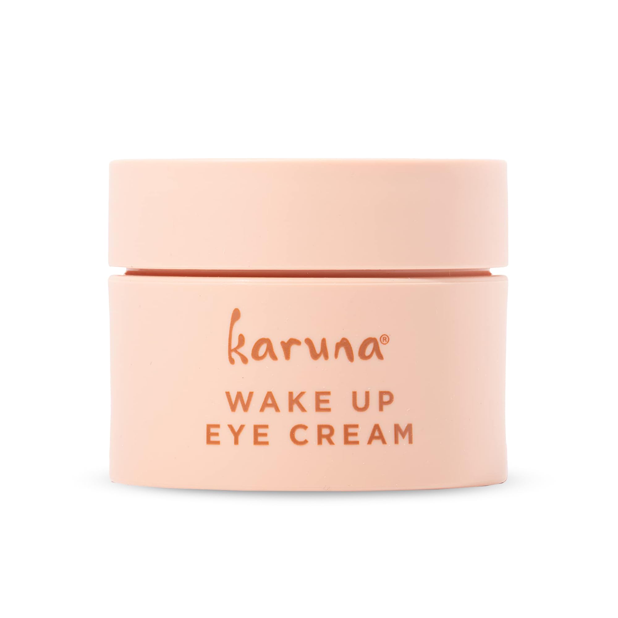Karuna Wake Up Eye Cream bottle with Coffee Cherry brightens under-eye.