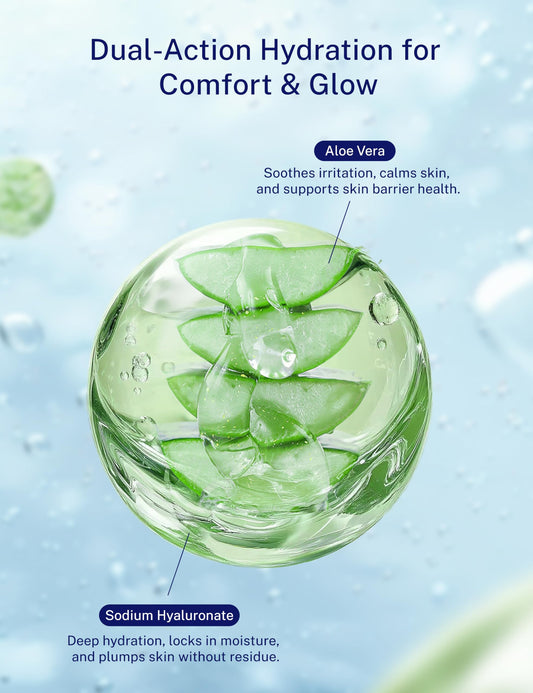 KARUNO hyaluronic acid-infused gel closeup highlighting hydration