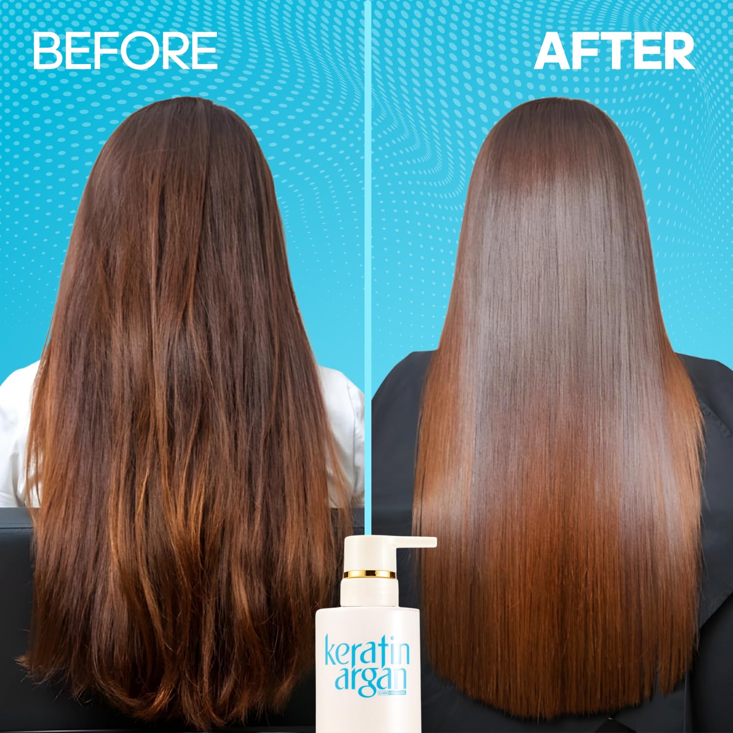 Karvannall Keratin Shampoo pump-dispense makes easy, mess-free daily use