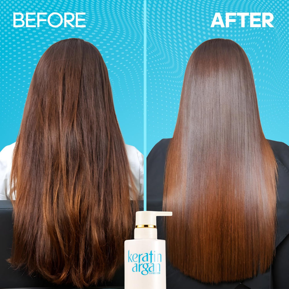 Karvannall Keratin Shampoo pump-dispense makes easy, mess-free daily use