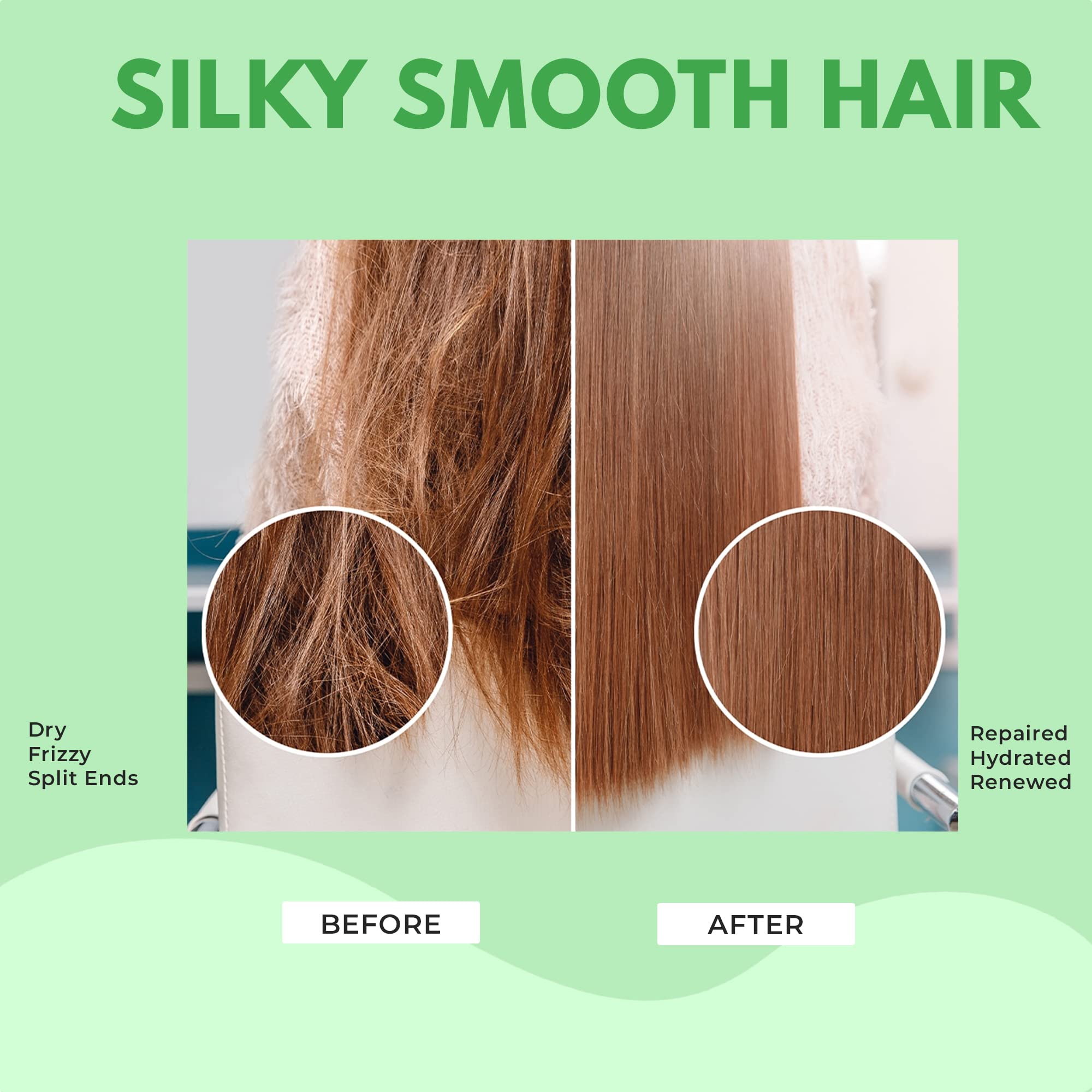 Kashmir Keratin Enriched Shampoo ingredient label focusing on keratin complex and vitamins.
