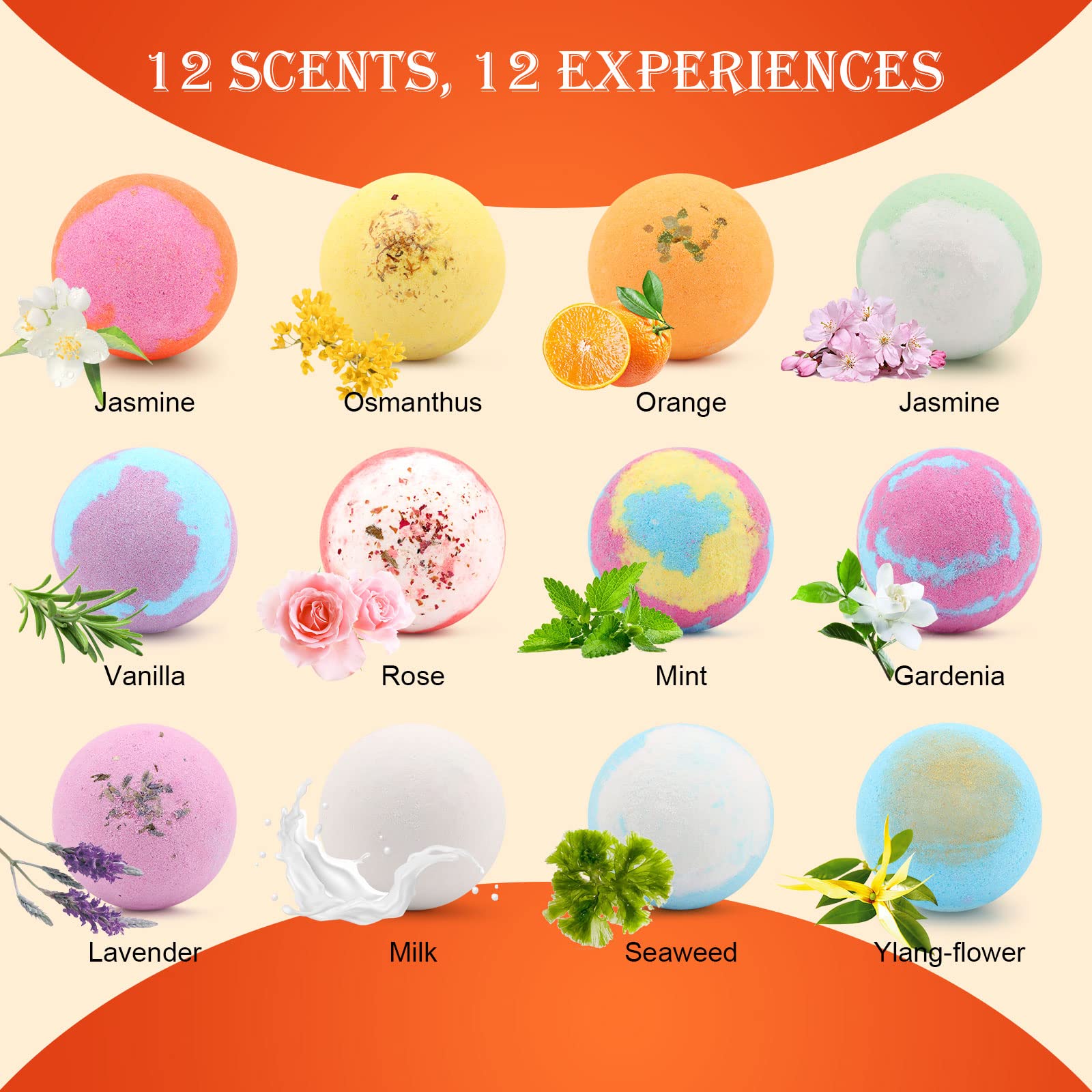 KASTU bath bomb osmanthus bliss for calming bath