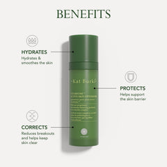 KAT BURKI VitaBiome mist spray in action refreshing acne-prone skin.