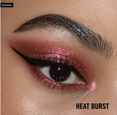 Kat Von D Dazzle Heat Burst bold ruby swatch for vibrant eye shade