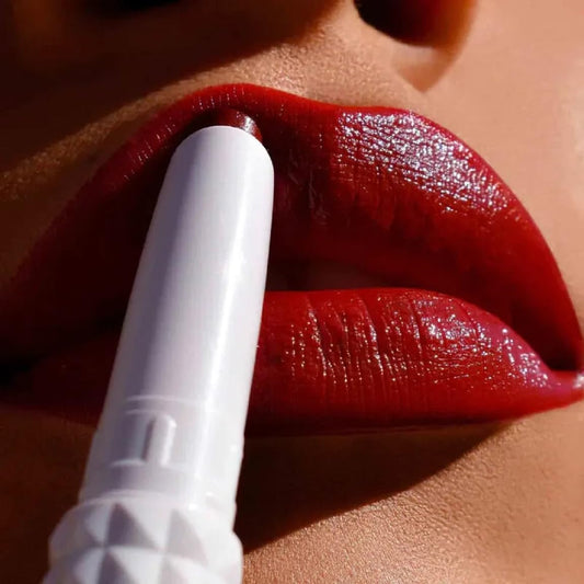 Kat Von D Epic Kiss lipstick Madam President close-up in tube offering rich pigment and versatile wear
