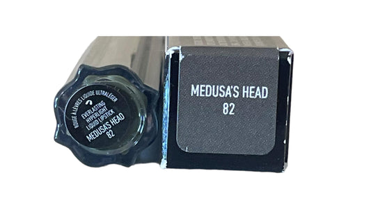 KVD Beauty Medusa's Head lip swatch displays lightweight, long-lasting shade.