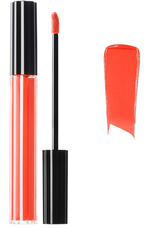 KVD Everlasting Hyperlight Torch Ginger lip swatch shows transfer-proof color.