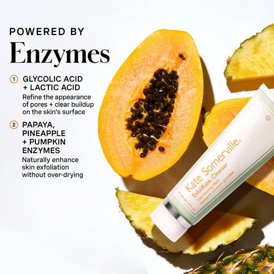 Close-up of rich foaming lather from Kate Somerville Exfolikate Cleanser.