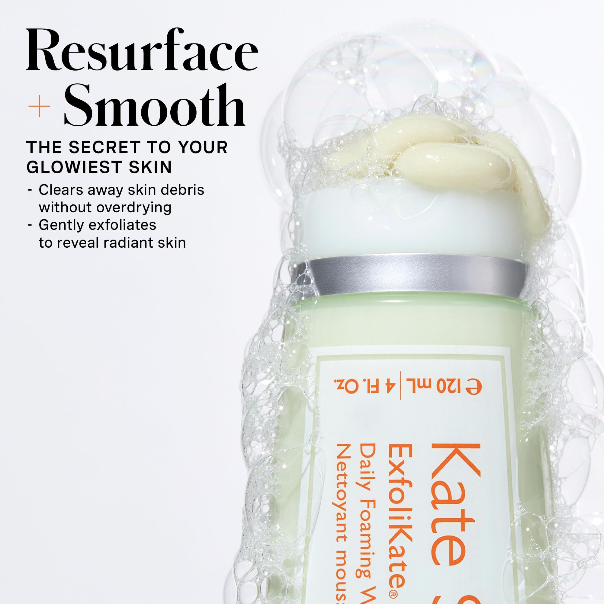 Glycolic and lactic acids in Kate Somerville Exfolikate Cleanser.